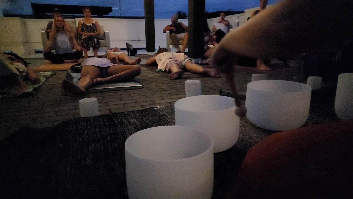 Small Group (Up to 5 People) Crystal Sound Therapy Session